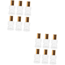 12pcs vidro rolo garrafa perfume rolo garrafa óleo essencial vazio bola contêiner portátil perfume
