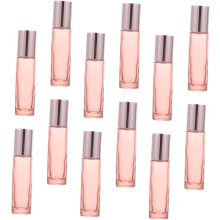 12pcs Frosted óleo essencial rolo garrafas armazenamento recarregável