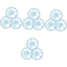 12pcs Círculo Protractor Redação Precisa Regra para Estudantes Ferramenta de Matemática Geométrica