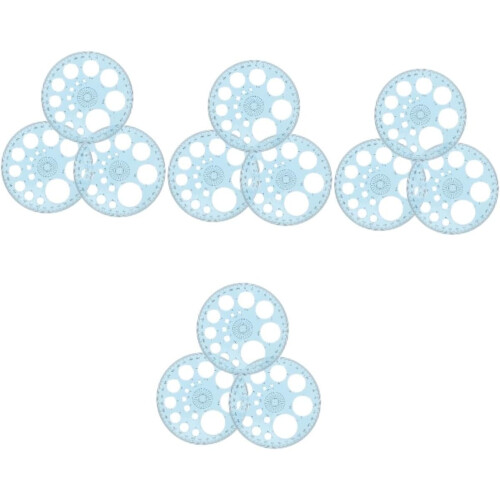 12pcs Círculo Protractor Redação Precisa Regra para Estudantes Ferramenta de Matemática Geométrica