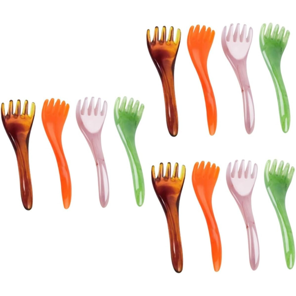 Hkhbjs 12Pcs Scalp Massage Comb Resin Head Comb For Massaging And Hair Massage Reduces Dandruff