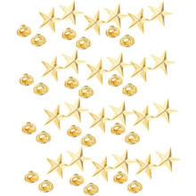 Five Pointed Star Badges for Independence Day Party Soldier Star Pins for Hats Back Jackets Lapel Pins