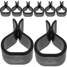 12pcs Black Plastic Furniture Clips for Sofa Chair and Rattan Furniture Easy to Carry