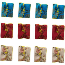 12pcs Silk Jewelry Storage Bags Chic Ornaments Purse Coin Pouch Girl Jewelry Container