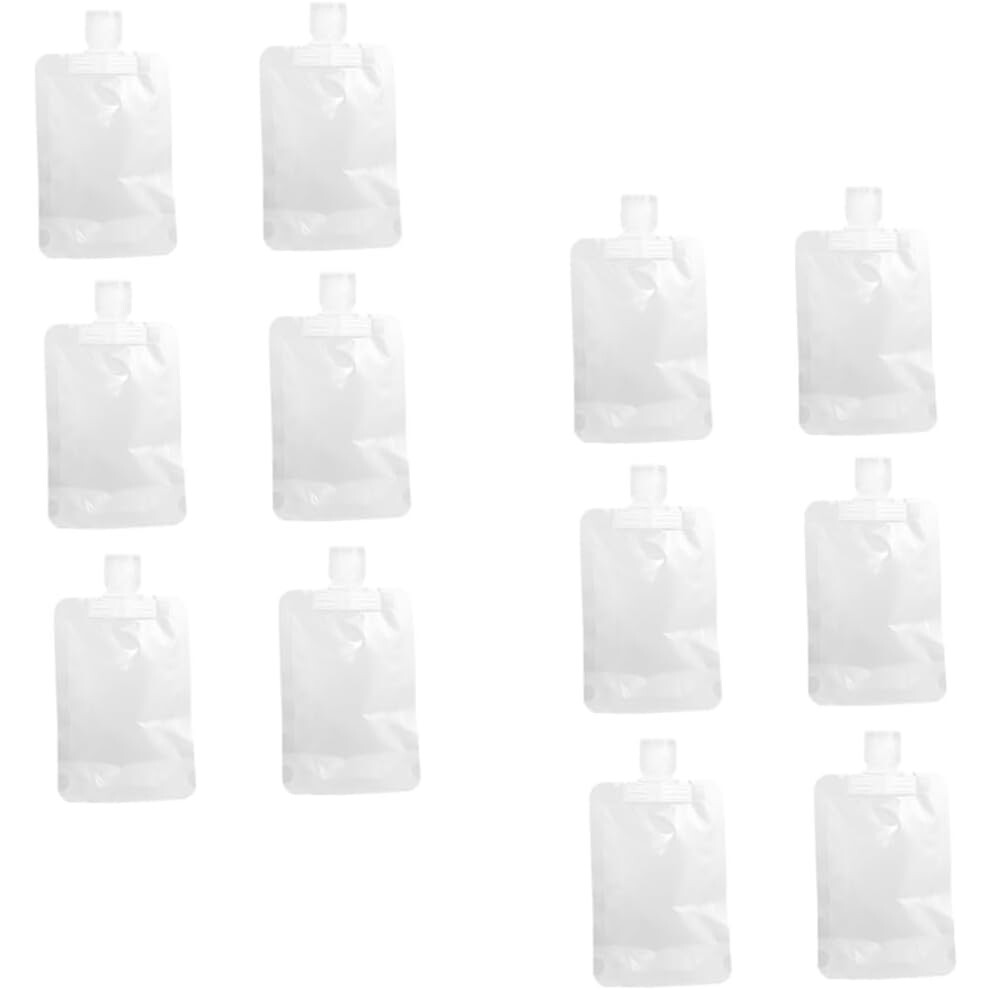 Hkhbjs 12Pcs Refillable Lotion Pouch Travel Shampoo Holder Space-Saving Lotion Storage Pouch For Travel Toiletries Kit