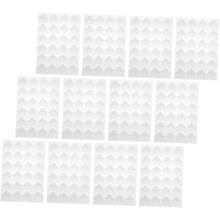 24 weiße Fotoecken-Aufkleber, 12 Blatt, säurefrei, selbstklebend, Scrapbooking-Ecken
