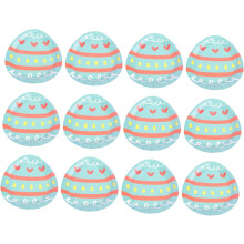 12pcs Easter Egg Paper Plate Disposable Tray for Party Design