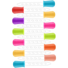 12pcs gotas de silicone de precisão Medicina gotas de olhos graduados ponta da lâmpada para projetos de ciência de moldagem de doces
