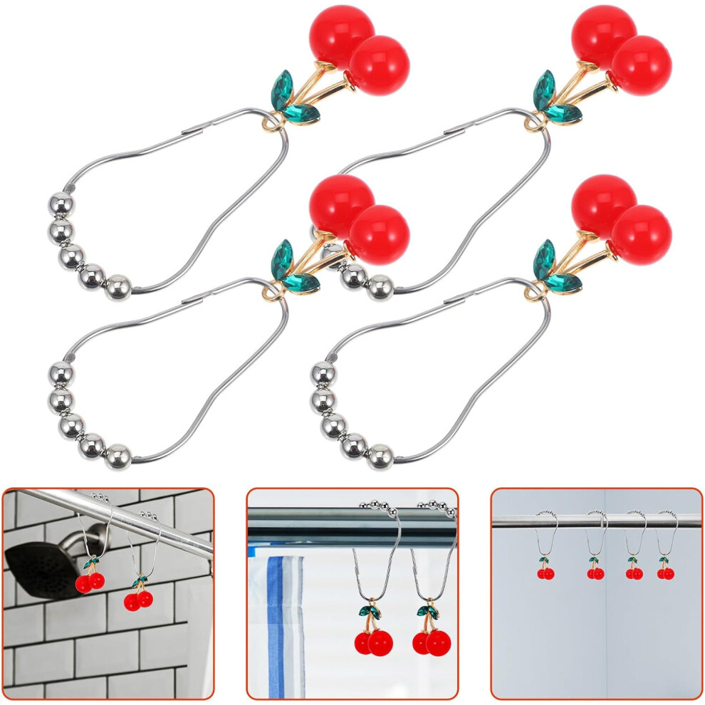 12Pcs Zinc Alloy Shower Curtain Hooks Rings For Bathroom 5455468322600