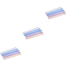 12pcs tubos de ensaio plásticos fundo redondo para experimentos científicos e armazenamento de partido para a produção de vinho