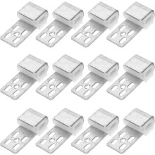 12 Stück Sofafederclips, Polsterclips, Geräuschdämpfung für Sofas, vielseitiger Ersatz, aus Eisen und ABS-Material, silberfarben