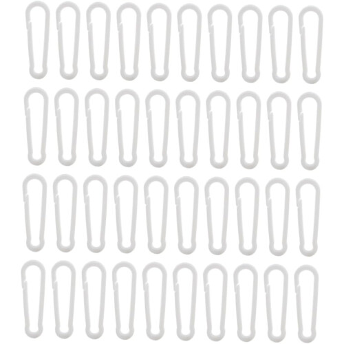 130pcs Fivelas de pendurado de plástico ajustável DIY com ganchos de corda e fivelas de elevador