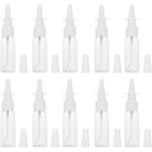 12pcs garrafas de pulverização nasal redonda ombro garrafas de pulverização para cosméticos e viagem para uso diário