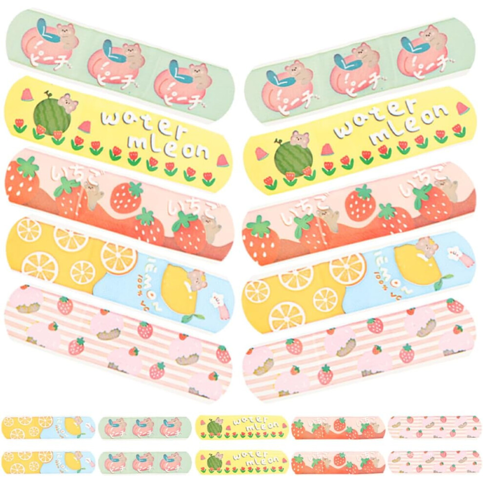Hkhbjs Cartoon Adhesive Bandages 5Pcs Small Breathable Wound Strips Portable