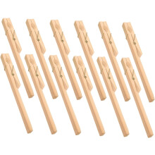 12pcs Test Tube Fixing Clip Wooden Laboratory Tool for Test Tubes for Labs Timber Clamps for Glass