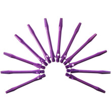 12Pcs 2Ba Aluminum Alloy Dart Shafts 45Mm Purple Lightweight Universal Wear-Resistant Stems Accessories