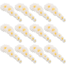 120pcs Flatback resina flor encantos margaritas flores resina cabochons