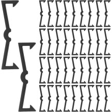120 Stück Lochwandhaken-Verschlüsse, Kunststoff-Hakenbefestigungen, Display-Organizer-Halteclips