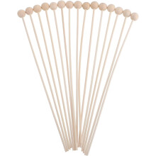 15 Stück Duftstäbchen aus Holzperlen, khakifarben, aus Holz, Dekoration