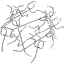 12 Stück robuste Edelstahl-Lochwandhaken zum Aufhängen von Lochwänden, 2,5 cm und 5 cm dreieckige Lochwandhaken