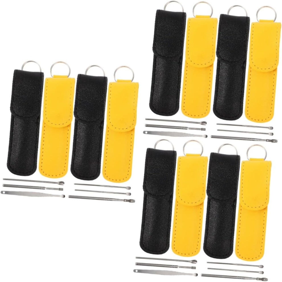 Hkhbjs 12Sets Metal Ear Wax Picker Set Practical Earwax Cleaner For Home Use Convenient Ear Cleaning Tool Set