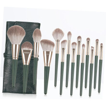 14-teiliges Make-up-Set, professionelles Kosmetikpinsel-Set mit Holzgriff