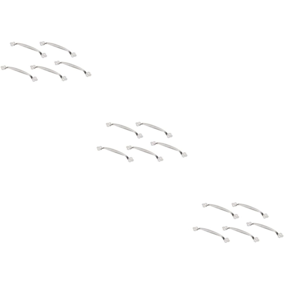 Hkhbjs 15Pcs Dual Holes Solid Toilet Bathroom Bathtub Handrail Safety Grab Bar Stainless Steel Handles
