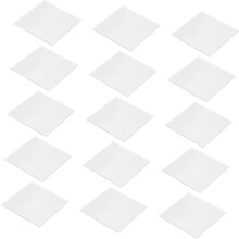 15er-Packung mattierte Glasscheiben 60x60mm Dichtungsglas für Gasflaschenexperimente