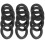 2pcs Stainless Steel Push Pull Door Handles Black with Push Plate for Fire Doors Hardware 1