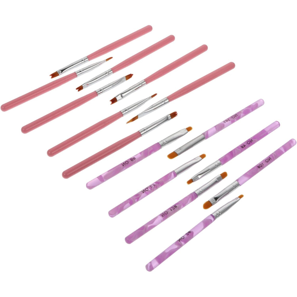 Hkhbjs 15Pcs Manicure Nail Art Drawing Pens Manicure Carving Nail Art Tools For Kit For Brush Pen And Design