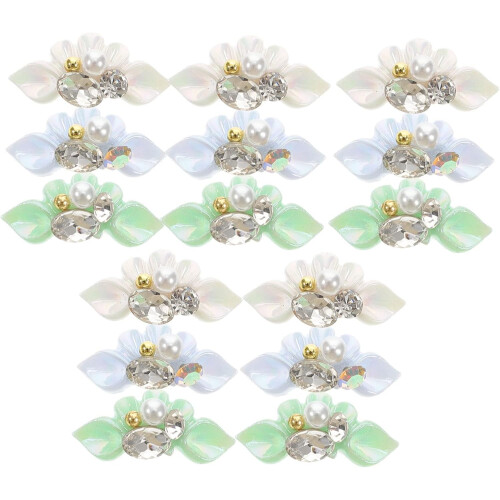 15 breloques pour ongles, strass et accessoires de manucure DIY