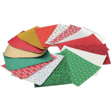 15 láminas de tela de cuero sintético con estampado navideño para accesorios de bricolaje y fabricación de pendientes.