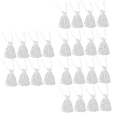 150 pochettes de rangement en organza pour bijoux et cosmétiques, avec cordon de serrage, idéales pour la décoration de mariage.