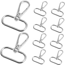 15pcs prata giratório lagosta fechos chaveiro DIY fivelas liga jóias achados