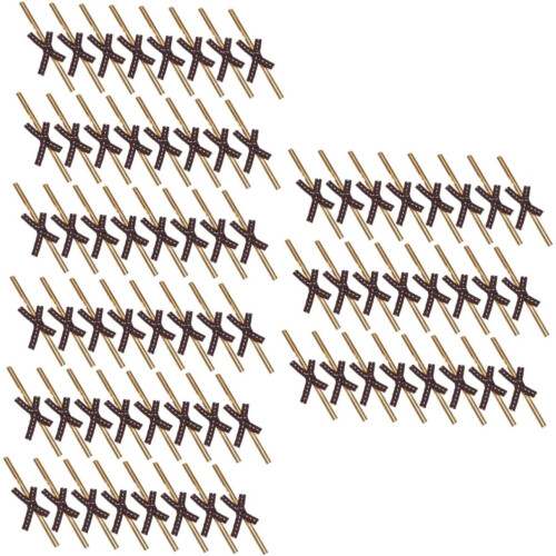 150pcs Baking Packaging Tie Adorable Bowknot Wrapped Wire