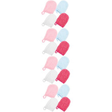 16pcs Reusable Microfiber Face Cleaning Gloves Makeup Remover Mitts for Gentle Facial Washing
