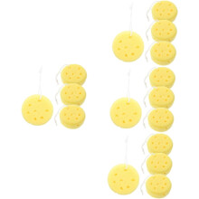 Lot de 16 éponges de bain loofah exfoliantes pour le corps, pour hommes et femmes.