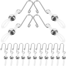 Clips de bloqueio de zíper de prata de 15pcs para jeans Fixadores de zíper anti-deslizante Instalação fácil e estabilizadores