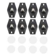 16 selbstklebende Mini-Schwenkräder, drehbare Kleberollen für Aufbewahrungsboxen