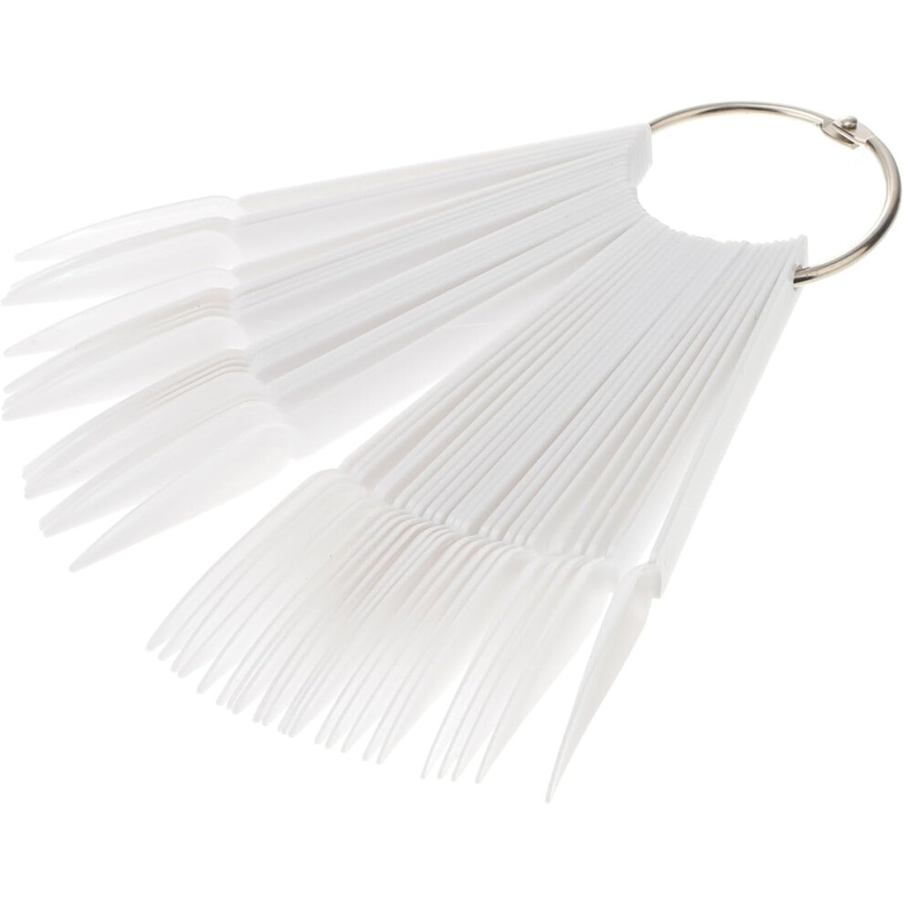 Hkhbjs 150Pcs Card Nails Fan Shape Nail Display Tips For Tips And For Salon Use And