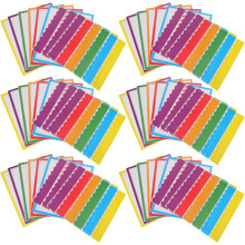 150 Stück Regenbogen-Dekorpapier-Bordüren mit Wellenrand für Pinnwände