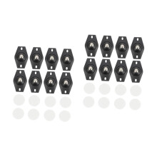 16 selbstklebende Mini-Lenkrollen, drehbare kleine Möbelrollen mit stabilen Kugeln