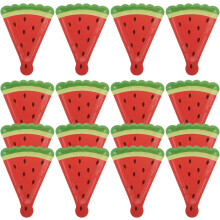 Dreieckige Wassermelonen-Papiertüten, 16er-Set, ideal für Partys und als sommerliches Geschirr.