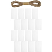 16er-Etikettenaufbewahrungsbox für selbstgemachte Acryl-Hängeetiketten zur Organisation von Küche und Haushalt, Acryl-Korbanhänger