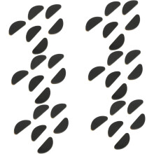 18 perechi de tampoane nazale din silicon antiderapante pentru ochelari de vedere, pernuțe confortabile pentru suportul nasului, negre, 1,5 mm