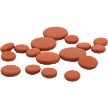 Klarinet pads: stabiele ondersteuning en verbeterde speelprecisie. Vervangingsset van echt leer, 17 stuks.