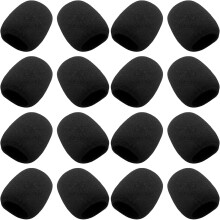 Lot de 18 filtres anti-pop pour microphone, fabriqués en matériau EVA robuste.