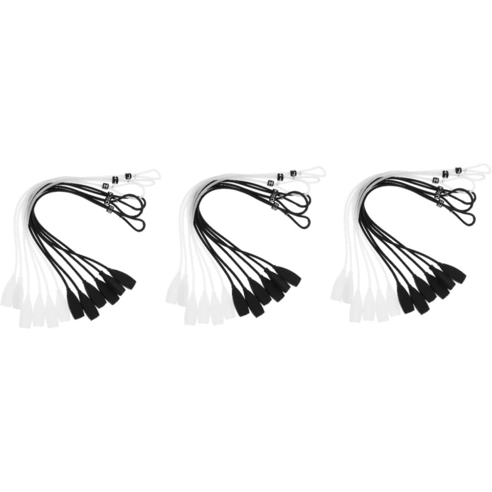 Hkhbjs 18Pcs Adjustable Eye Glasses Holders Around Neck Non-Slip Silicone Cord For Sunglasses
