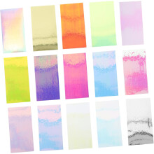 16sheets Manicure Sticker Pack Colorful Decals for Nail Art Gel Nail Stickers