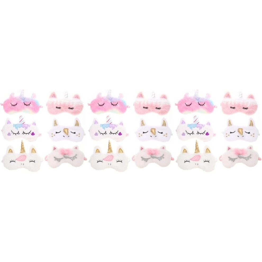 Hkhbjs 18Pcs Sleeping Mask Eye Patch Cartoon Cute Masks For Teens Home Accessory Convenient Eye Cover For Sleeping